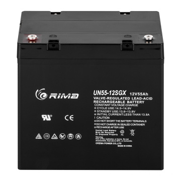 Life de conception étendu UPS VRLA AGM Batterie 12V55AH